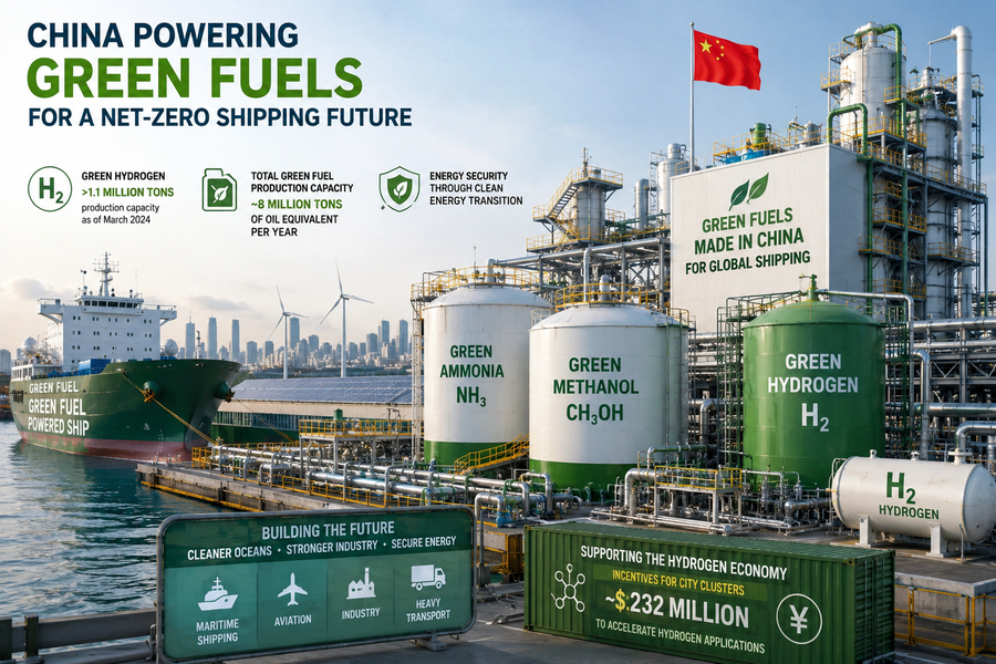 China Accelerates Green Fuel Push as Shipping’s Energy Transition Gains Speed