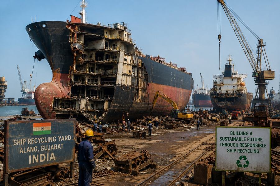 India Targets Major Expansion of Ship Recycling Industry with Strong Government Support
