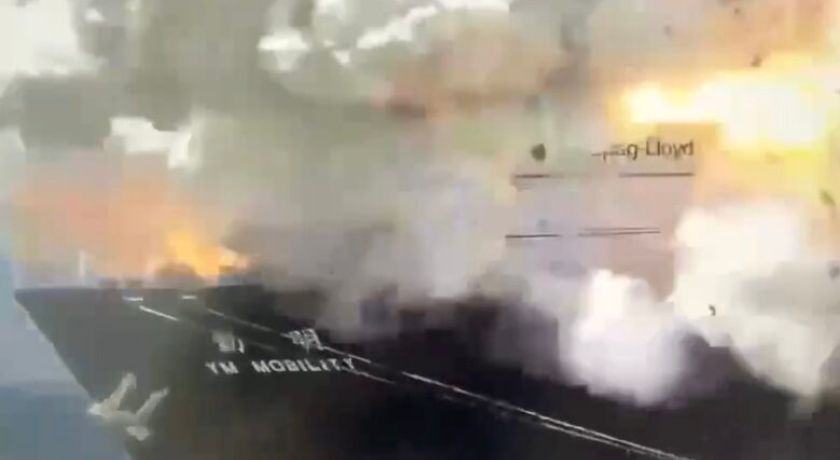 Massive explosion at Ningbo Port in China on YM Mobility